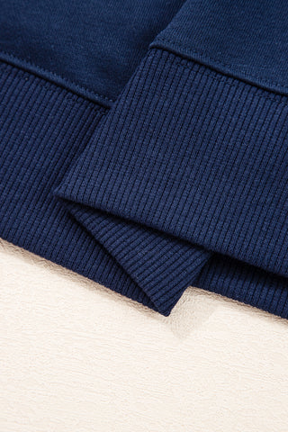 Varsity Style Sweatshirt - Navy
