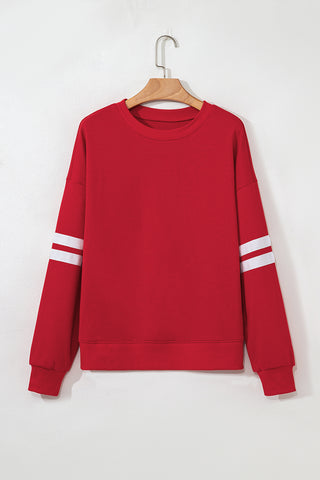 Varsity Style Sweatshirt - Red