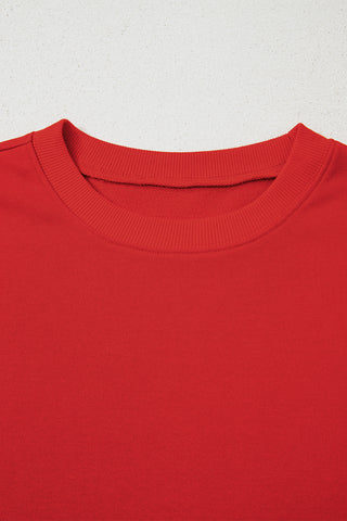Varsity Style Sweatshirt - Red