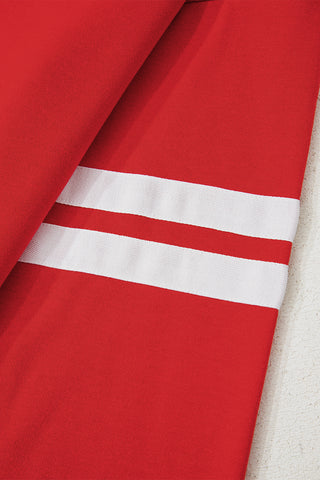 Varsity Style Sweatshirt - Red
