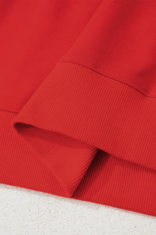 Varsity Style Sweatshirt - Red