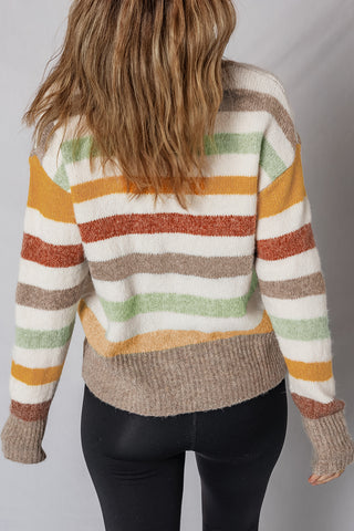 Calling Fall Striped Sweater
