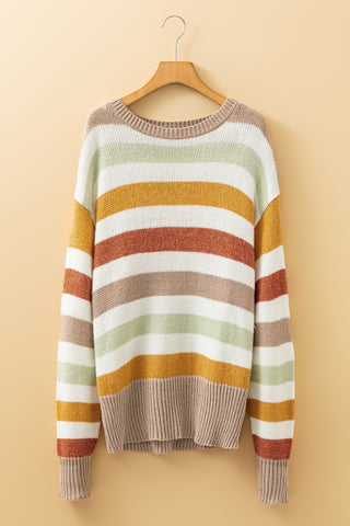 Calling Fall Striped Sweater