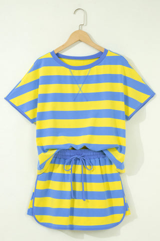 Skort Set - Yellow and Blue