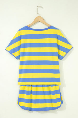 Skort Set - Yellow and Blue