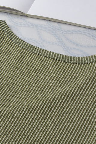 Corded Top with Pockets - Green