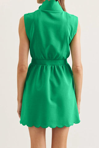 Green Zipper Dress