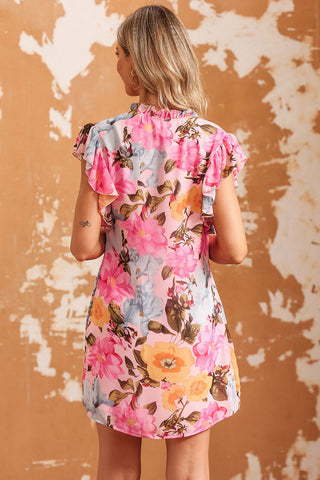 Hibiscus Print Dress