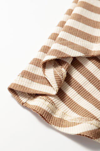 Striped Mocha Tank