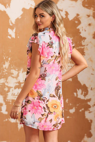 Hibiscus Print Dress