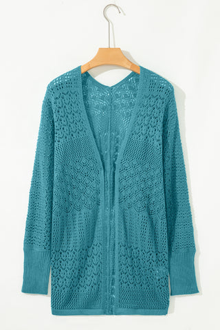 Mocha Mornings Cardigan - Teal