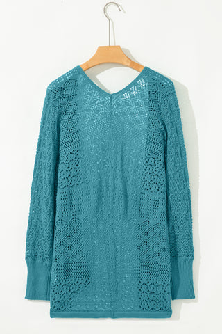 Mocha Mornings Cardigan - Teal