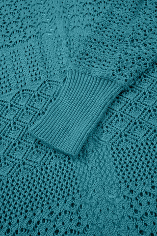 Mocha Mornings Cardigan - Teal