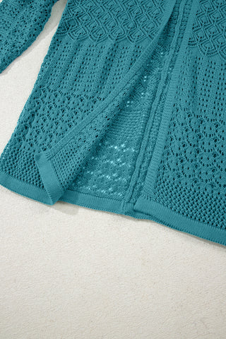 Mocha Mornings Cardigan - Teal