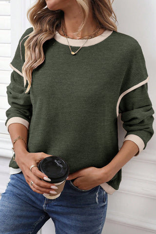 Comforts of Fall Cozy Knit Top - Olive