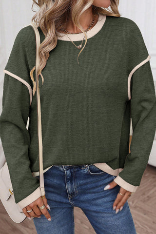 Comforts of Fall Cozy Knit Top - Olive
