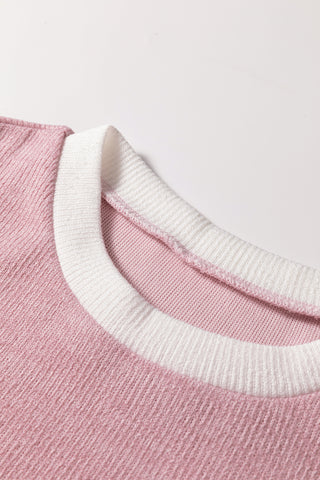 Comforts of Fall Cozy Knit Top - Pink