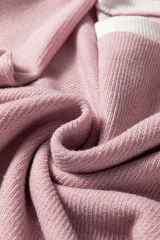 Comforts of Fall Cozy Knit Top - Pink
