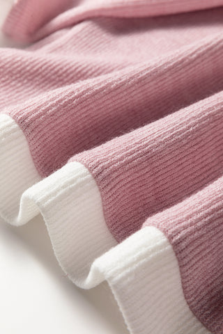 Comforts of Fall Cozy Knit Top - Pink