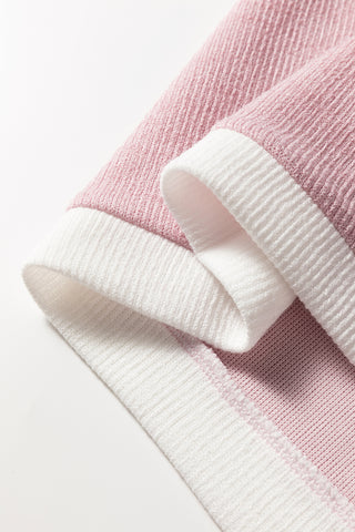 Comforts of Fall Cozy Knit Top - Pink