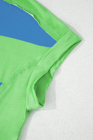 Bright Stripes Top - Blue and Green