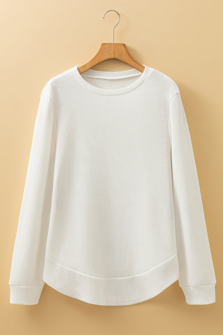 Waffle Weave Top - Winter White