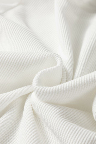 Waffle Weave Top - Winter White