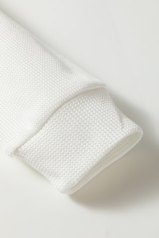 Waffle Weave Top - Winter White