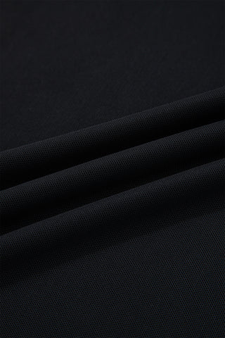 Mesh Detail Top - Black