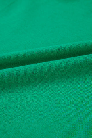 Eyelet Ruffle Sleeve Top - Irish Green