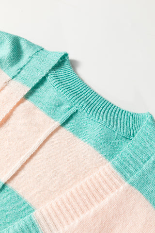 Aqua Striped Cardigan
