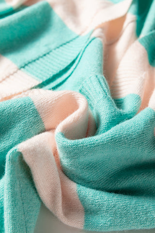 Aqua Striped Cardigan