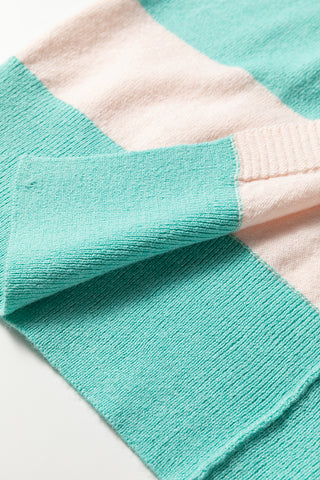 Aqua Striped Cardigan