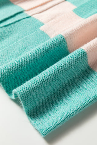Aqua Striped Cardigan