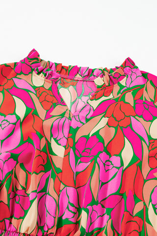 Abstract Tulip Midi Dress