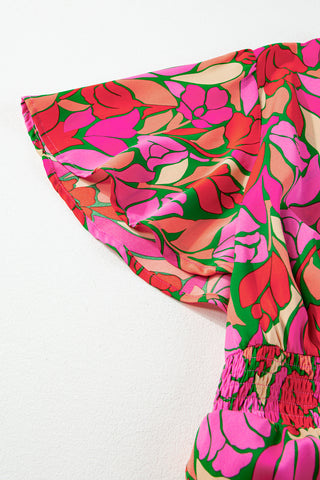 Abstract Tulip Midi Dress
