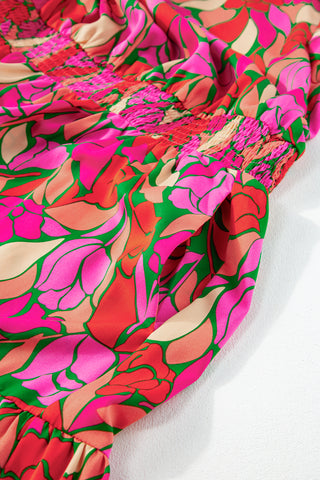 Abstract Tulip Midi Dress