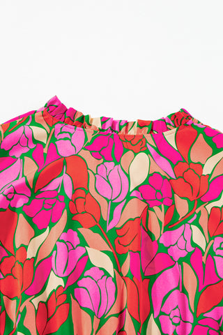 Abstract Tulip Midi Dress
