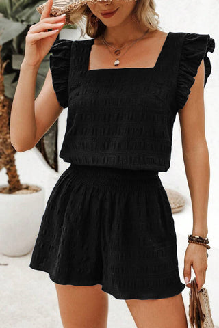 Simple Chic Two Piece Set - Black