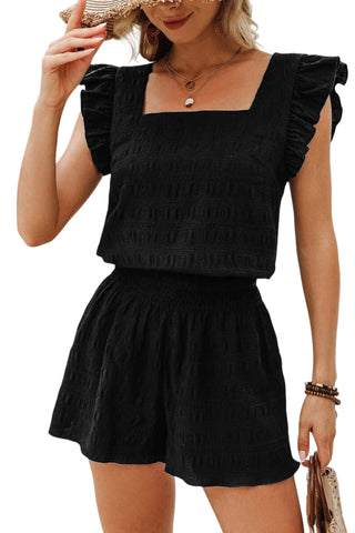 Simple Chic Two Piece Set - Black