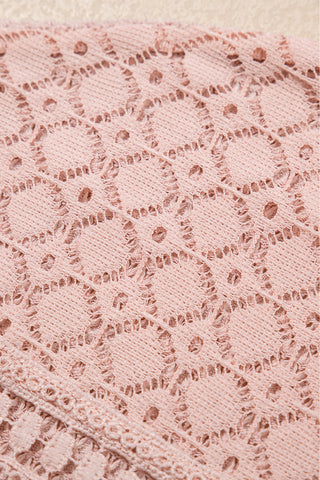 Honeycomb Textured Top - Pink