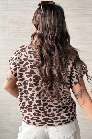 Leopard Sleeveless Sweater