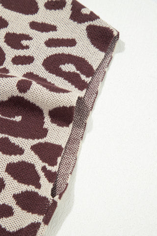 Leopard Sleeveless Sweater