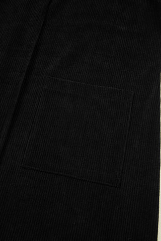 Corduroy Jumper Dress - Black