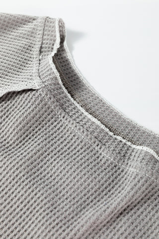 For the Love of Fall Thermal Top - Gray