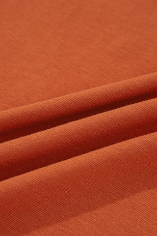 Pleated Long Sleeve Top - Red Clay