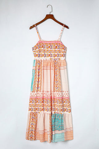 Boho Sundress - Orange and Blue