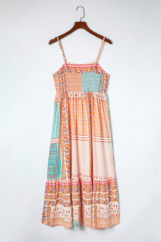 Boho Sundress - Orange and Blue