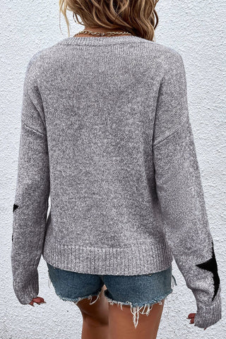 Star Sweater - Gray