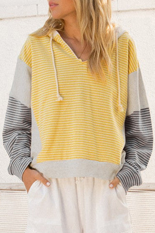Sunny Striped Hoodie